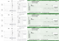 Green Marble Payroll Invoice Business Checks | BU3-7GMA01-PIN