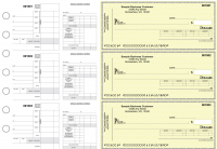Yellow Safety Itemized Disbursement Payroll Business Checks | BU3-7YEL01-IDP