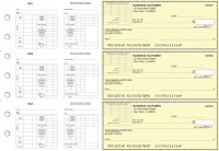 Yellow Safety Multi-Purpose Corner Voucher Business Checks | BU3-7YEL01-MPV