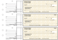 Tan Parchment Standard Business Checks | BU3-TPM01-STA
