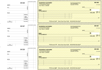 Yellow Safety Itemized Payment Business Checks | BU3-YEL01-IPR