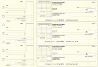 Yellow Knit Standard Itemized Invoice Business Checks | BU3-YEL02-SII