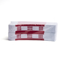 Red Barred $500 Currency Bands | CBB-006