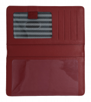 Red Premium Leather Checkbook Cover  | CLG-RED01