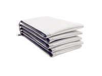 White Zipper Bank Bag, 5.5" X 10.5" | CUR-008