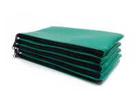 Green Zipper Bank Bag, 5.5" X 10.5" | CUR-012