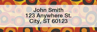 Retro Pitted Olives Rectangle Address Labels | LRGEP-47