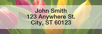 Tulips Narrow Address Labels | LRNAT-06