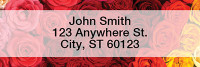 Roses Narrow Address Labels | LRNAT-07