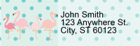 Wading Flamingos Address Labels | LRRANI-011