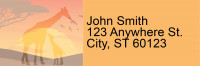 Safari Sunrise Address Labels | LRRANI-019