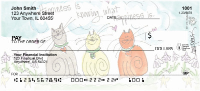 Happy Cats Personal Checks | AMY-09