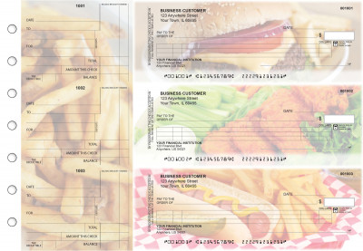 American Cuisine Itemized Counter Signature Business Checks | BU3-CDS01-ICS