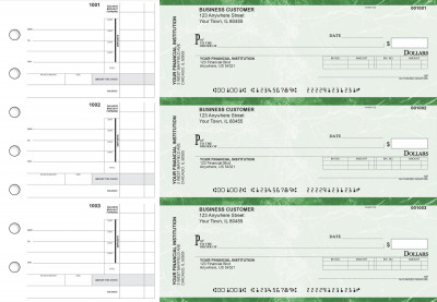 Green Marble Invoice Business Checks | BU3-GMA01-INV