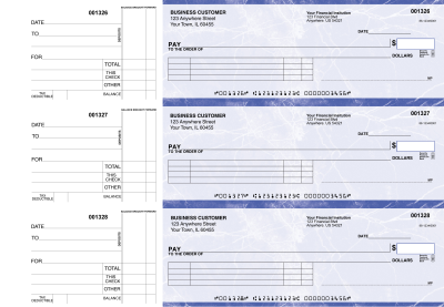 Blue Marble Itemized Payment Business Checks | BU3-LMA01-IPR