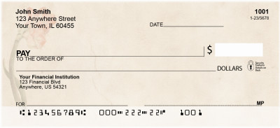 Vintage Wildflowers Personal Checks | CCS-24