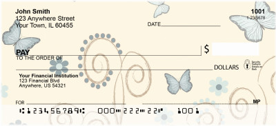 Butterfly Garden Personal Checks | CCS-46