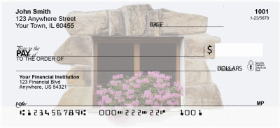 Window Flowers Personal Checks | CCS-74