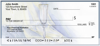 Romance With Wine And Lace Personal Checks | LOV-10