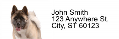 Akita Rectangle Address Labels | LRRDOG-90