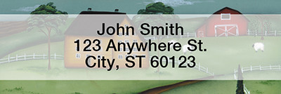 Heritage Hill Narrow Address Labels by Lorrie Weber | LRRJHS-27