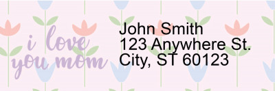 I Love You, Mom Narrow Address Labels | LRRLOV-24