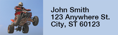 ATV Racing Narrow Address Labels | LRRTRA-B2