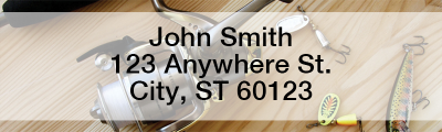 Angler's Ammo Rectangle Address Labels | LRSPO-20