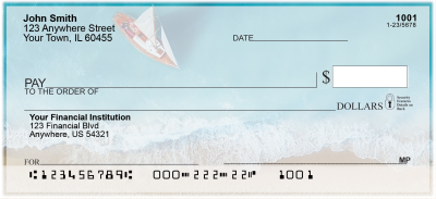 Sailboats and Waves Personal Checks | SCEC-73