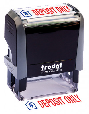 "Deposit Only" Message Stamp | STA-TRO-DEP