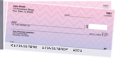 Sunset Chevron Side Tear Personal Checks | STGEP-001