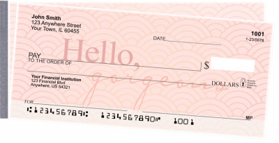 Hello, Gorgeous Side Tear Personal Checks | STLOV-21