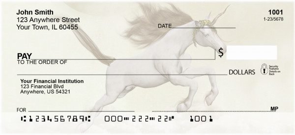 Moonlit Unicorns Personal Checks | ANI-56
