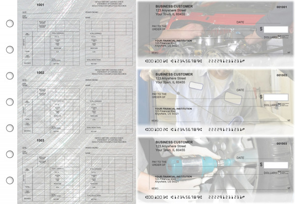 Mechanic Multi-Purpose Counter Signature Business Checks | BU3-7CDS13-MPC
