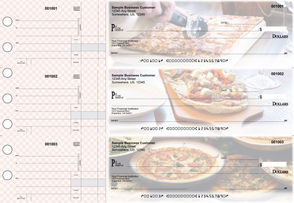 Pizza Standard Disbursement Designer Business Checks | BU3-CDS08-SDS