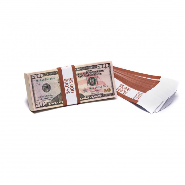 Brown Barred $5,000 Currency Bands | CBB-009