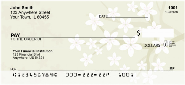 Cherry Blossoms Branches Personal Checks | CCS-04