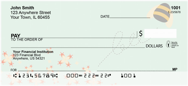Bees and Flowers Personal Checks | CCS-42