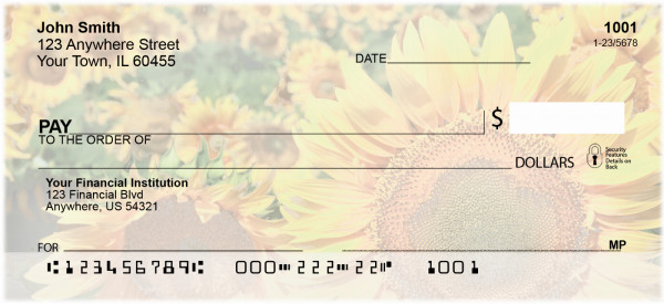 Field of Flowers Personal Checks | CCS-53