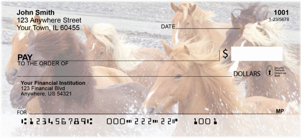 Wild Horses Personal Checks | CCS-73
