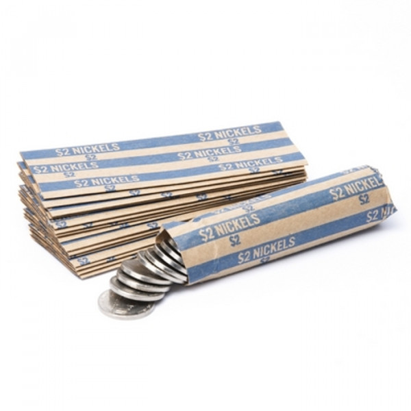 Flat Striped Nickel Coin Wrappers | CFW-010