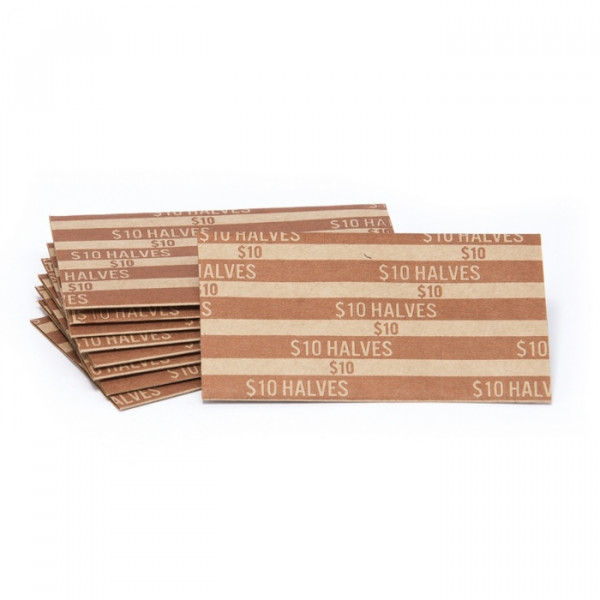 Flat Striped Half Dollar Coin Wrappers | CFW-013