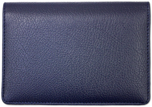 Blue Leather Top Stub Checkbook Cover | CLW-BLU01