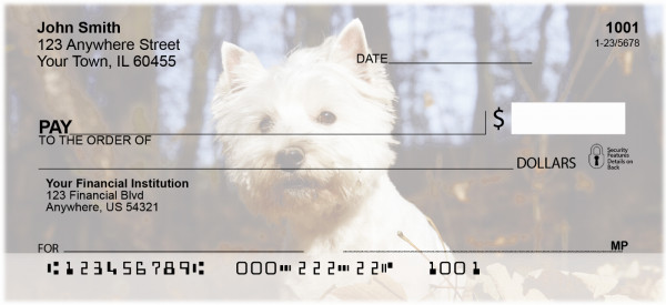 West Highland White Terrier Personal Checks | DOG-112