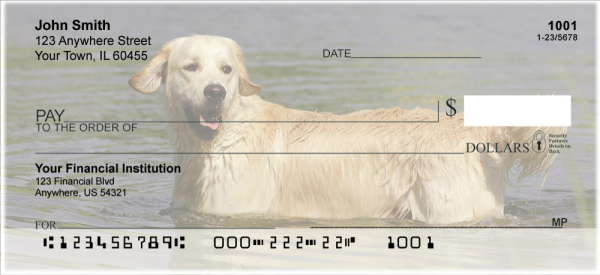 Golden Retriever Personal Checks | DOG-39