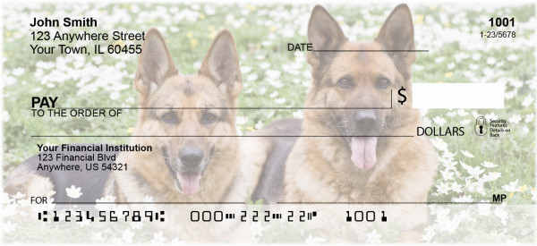 German Shepherd Personal Checks | DOG-44