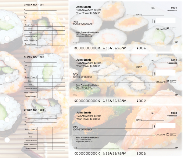 Japanese Cuisine Designer Deskset Checks | DS-CDS25