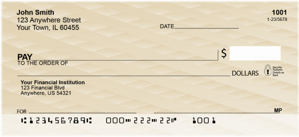 Colorful Basket Weave Personal Checks | GEP-49