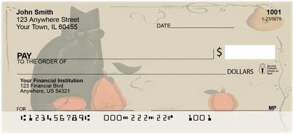 Halloween Mischief Personal Checks by Lorrie Weber | JHS-24