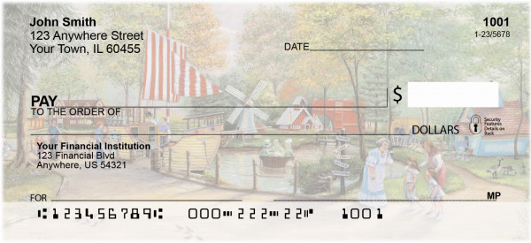 Amusement Park Scenes Personal Checks | LBC-04